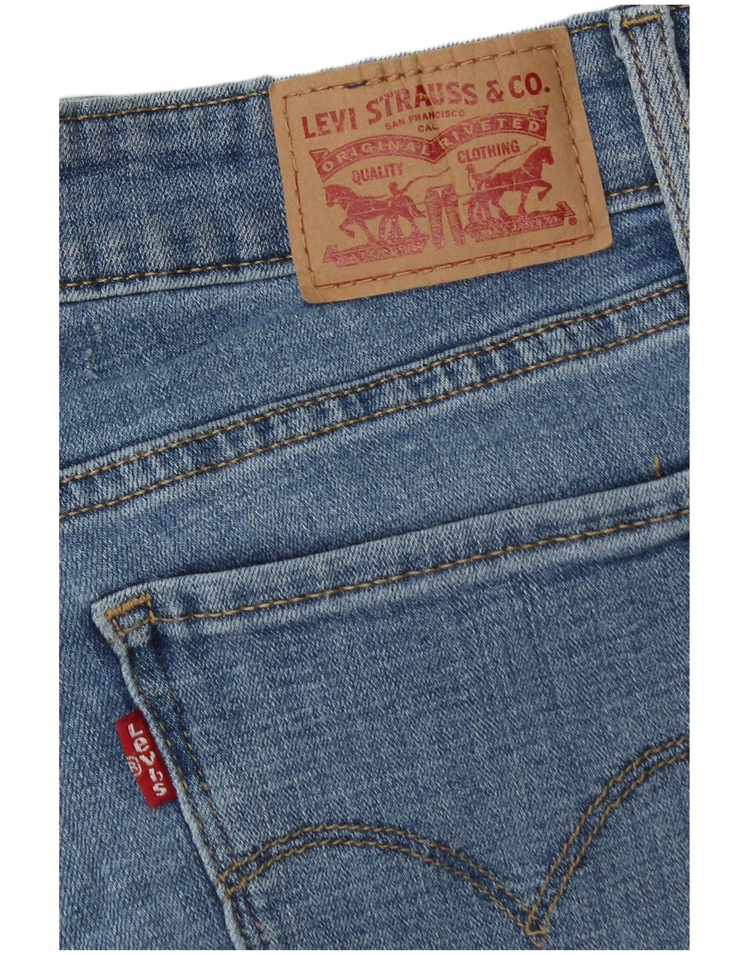 Женские джинсы скинни Levi's 711 W29 L30 синие, хлопок