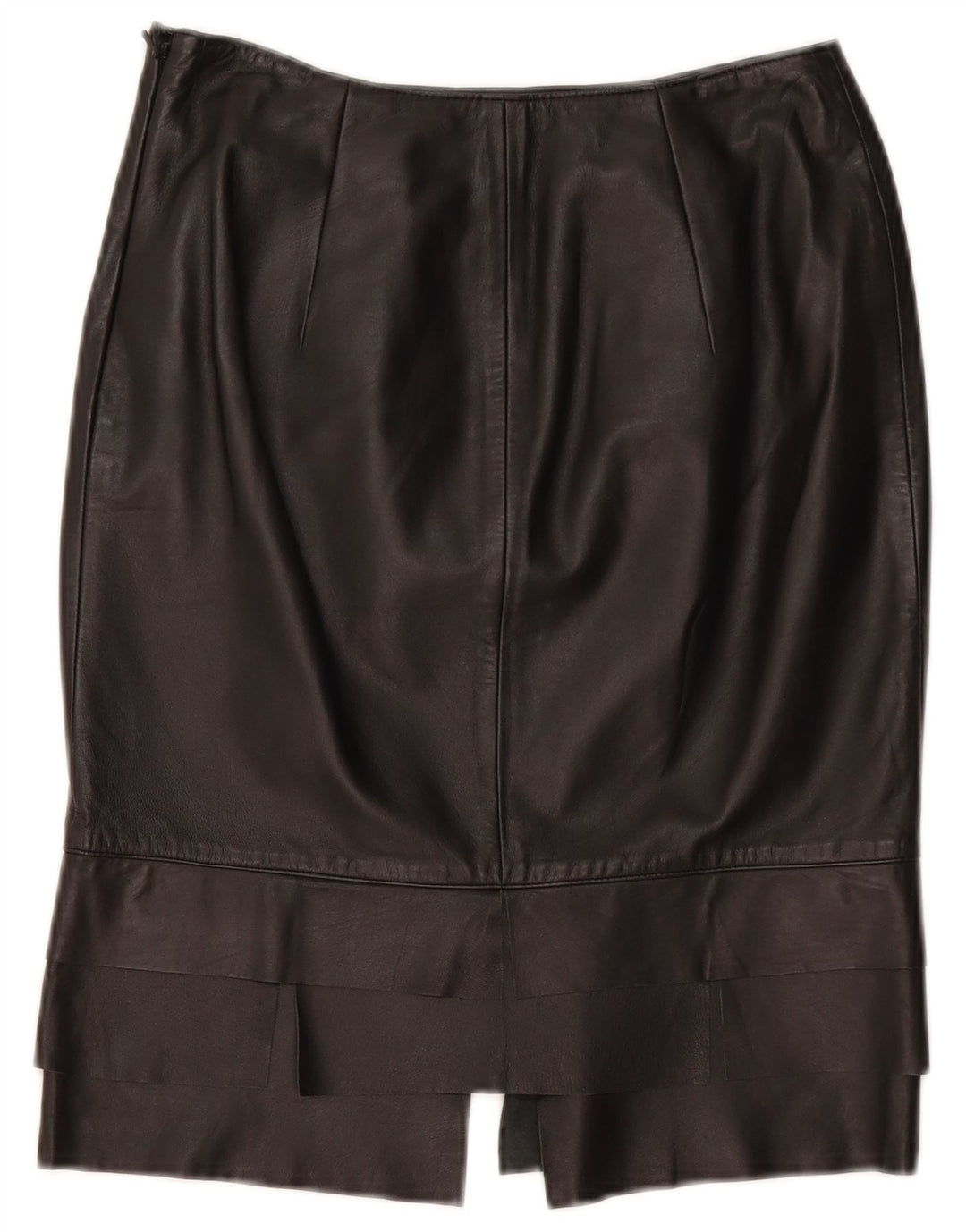 ROBERTA SCARPA Женская юбка с высокой талией US 6 Medium W26 Черная кожа