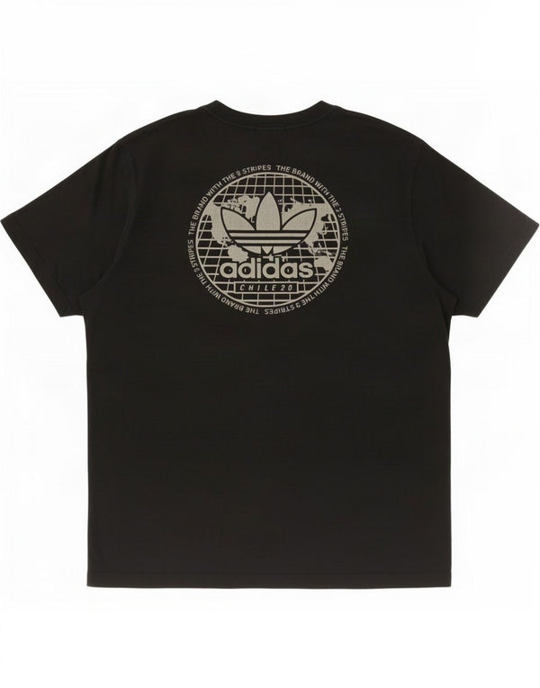 Adidas Mens Graphic T-Shirt Top Large Black Cotton