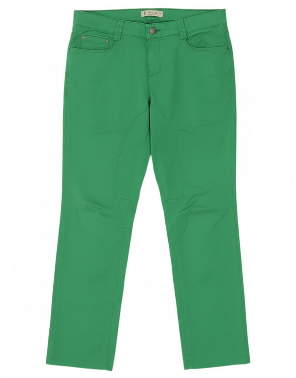 SIVIGLIA Женские прямые повседневные брюки W28 L27, зеленый хлопок