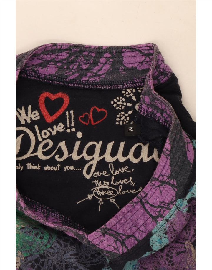 Женская блузка с длинным рукавом Desigual UK 12, средний разноцветный цветочный принт