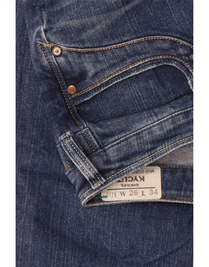 Женские джинсы Diesel Kycut Bootcut W26 L32, синий хлопок