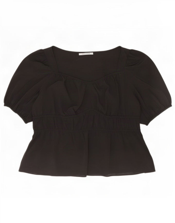 Женская блузка Marks & Spencer UK 22 3XL, черный полиэстер