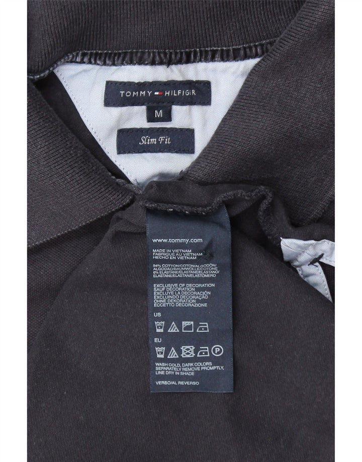 TOMMY HILFIGER Женская рубашка-поло приталенного кроя UK 12, средний темно-синий