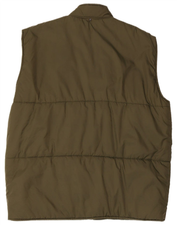 Винтажный мужской жилет UK 42 XL хаки из полиамида