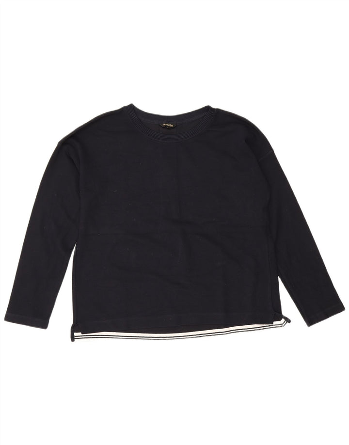 Женский топ Massimo Dutti с длинным рукавом UK 16, темно-синий, большой размер