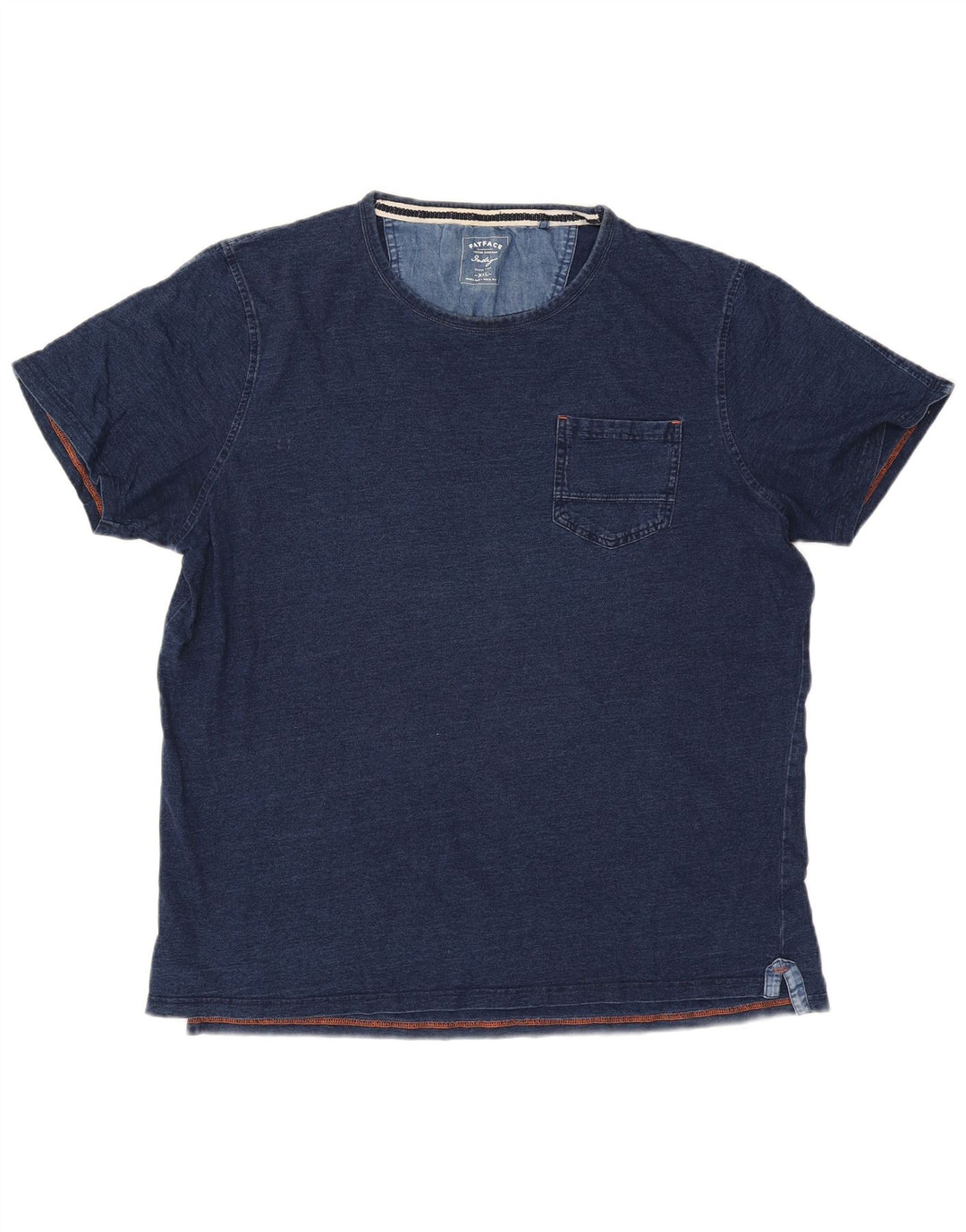 Мужская футболка Fat Face Indigo Top 2XL, темно-синий хлопок