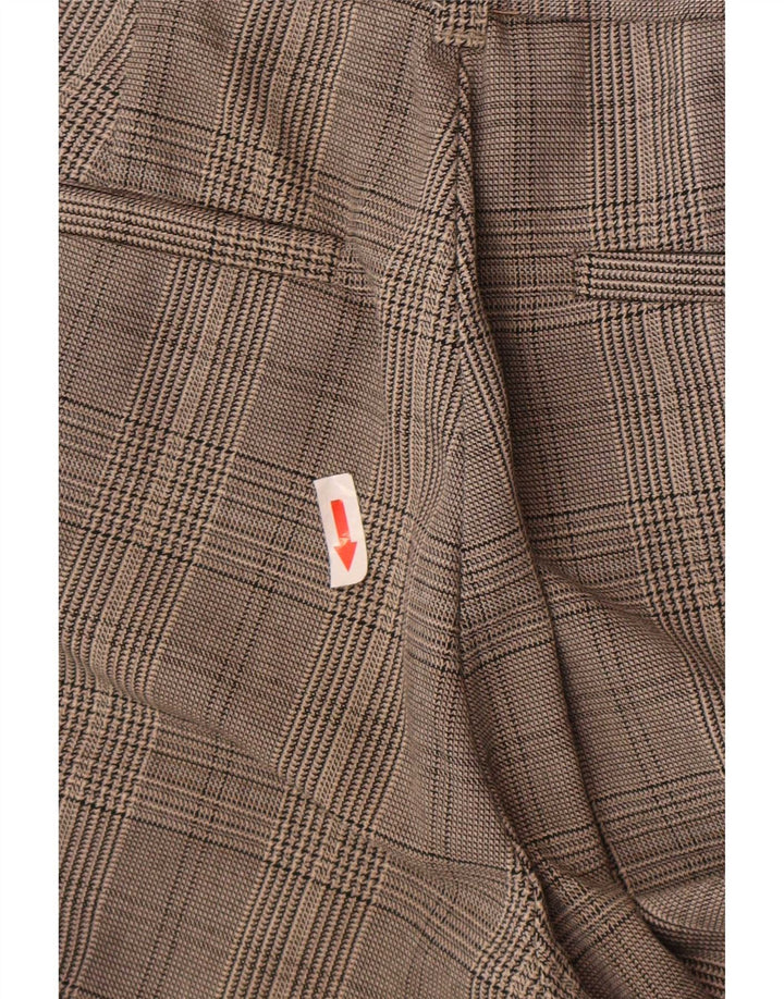 Женские узкие брюки чинос Zara, маленькие, серые в клетку W26 L25