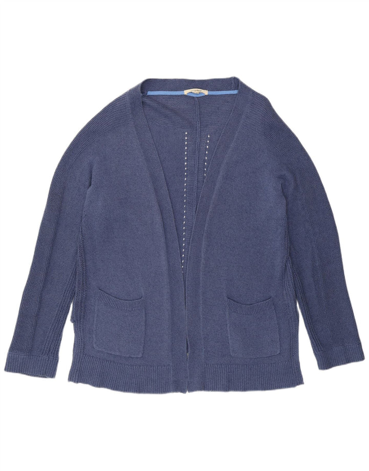 Женский открытый кардиган White Stuff UK 16, большой синий хлопок