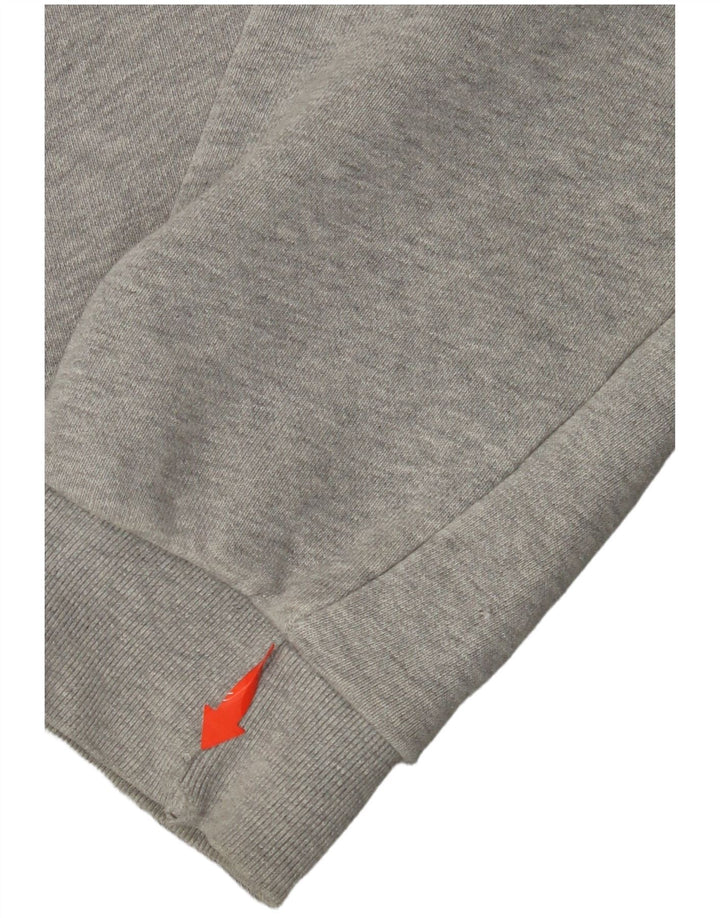 Мужской джемпер с капюшоном ADIDAS XL, серый хлопок