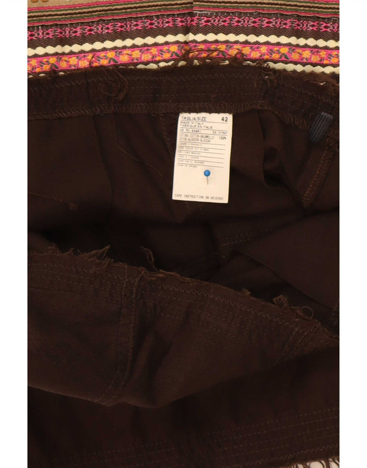 Benetton Женская юбка-трапеция IT 42 Medium W30 Разноцветный цветной блок