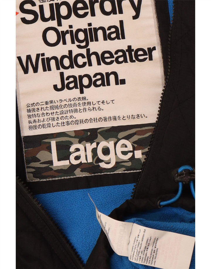 Женская ветровка Superdry The Windcheater UK 16, большая черная