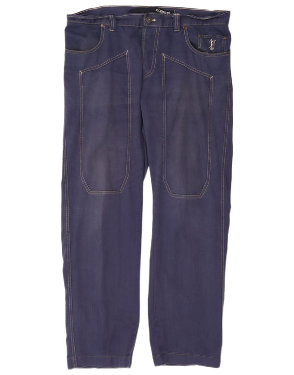 Мужские прямые джинсы Jeckerson IT 50 Large W34 L28 Темно-синий хлопок
