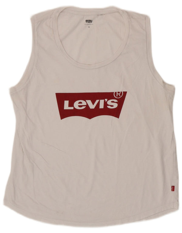 Женский жилет с рисунком Levi's Top UK 12, средний белый