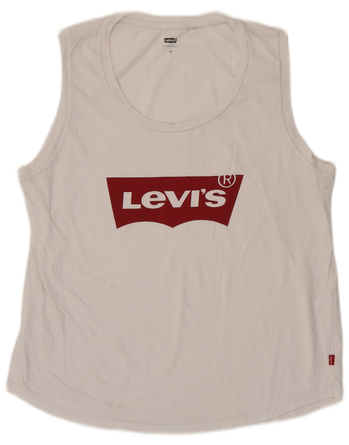 Женский жилет с рисунком Levi's Top UK 12, средний белый