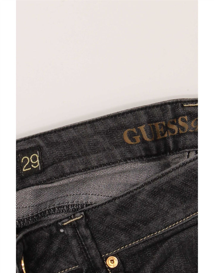 Женские укороченные узкие джинсы Guess W29 L26 серые
