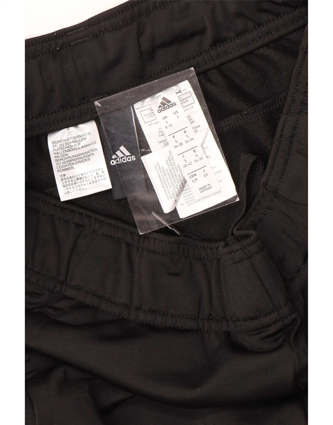Женские спортивные брюки Adidas Joggers UK 8/10, маленький черный полиэстер