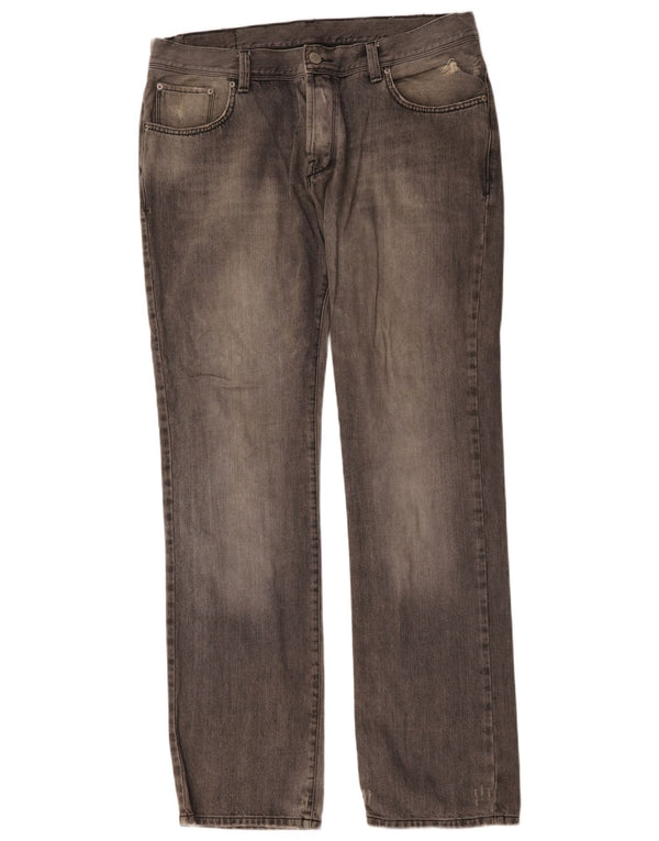 Мужские прямые джинсы Zara EU 38, маленькие W38 L35, серые, хлопок