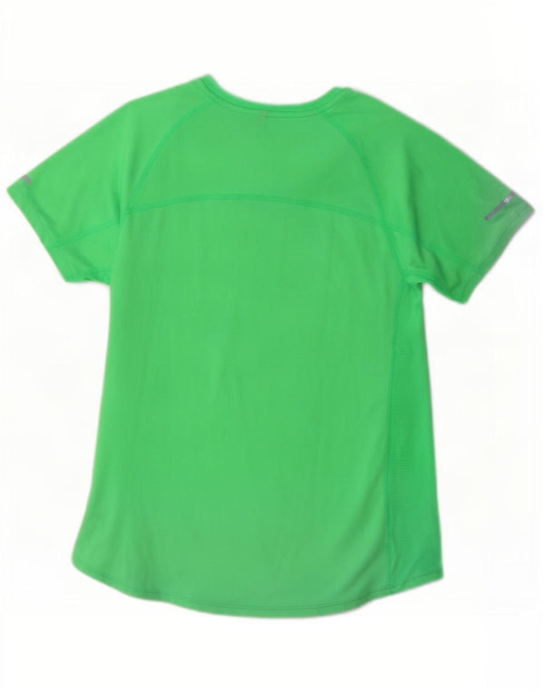 Женская футболка Nike Dri Fit Top UK 12, средний зеленый полиэстер