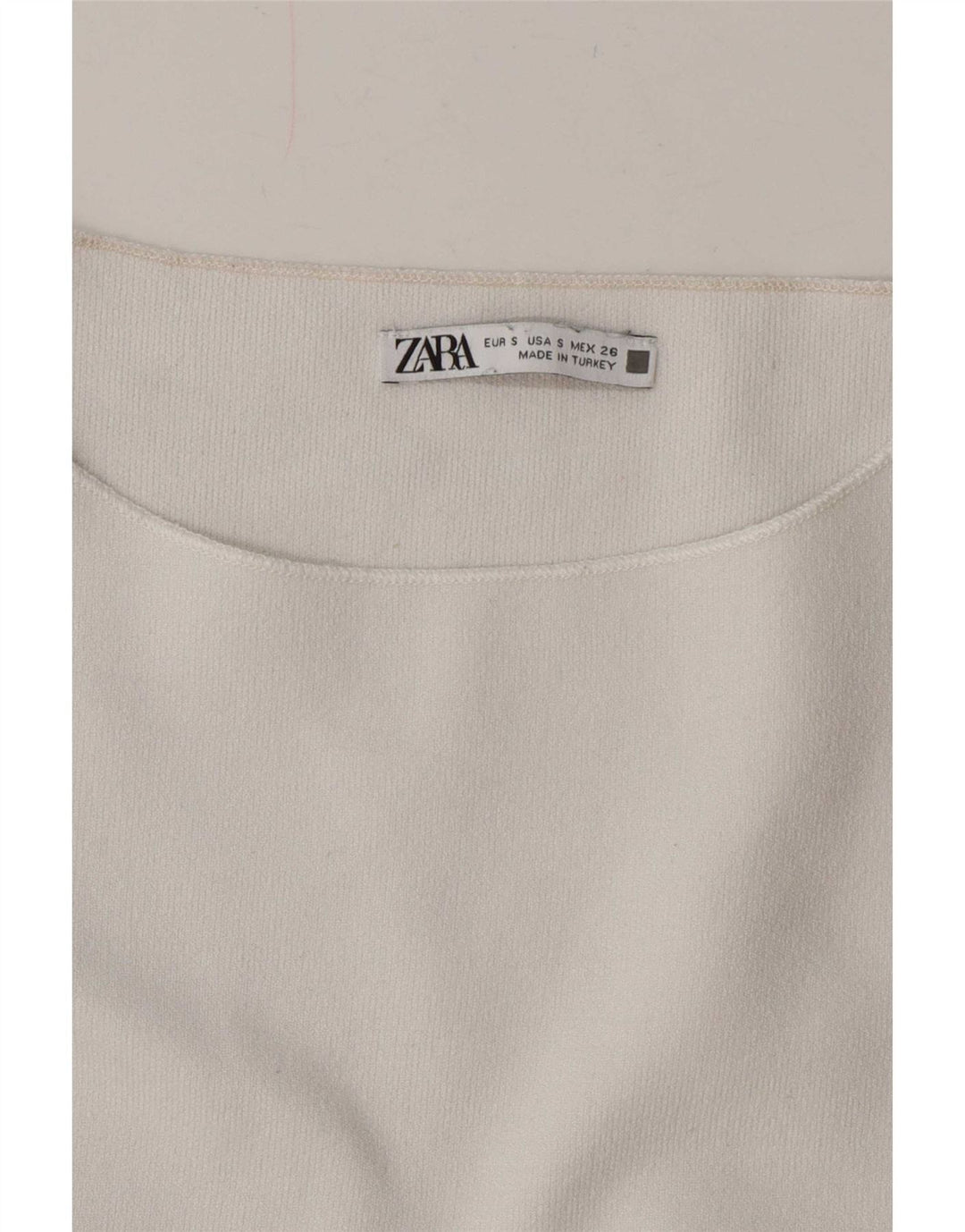 Женская укороченная блузка с крыльями летучей мыши Zara UK 8, маленький белый