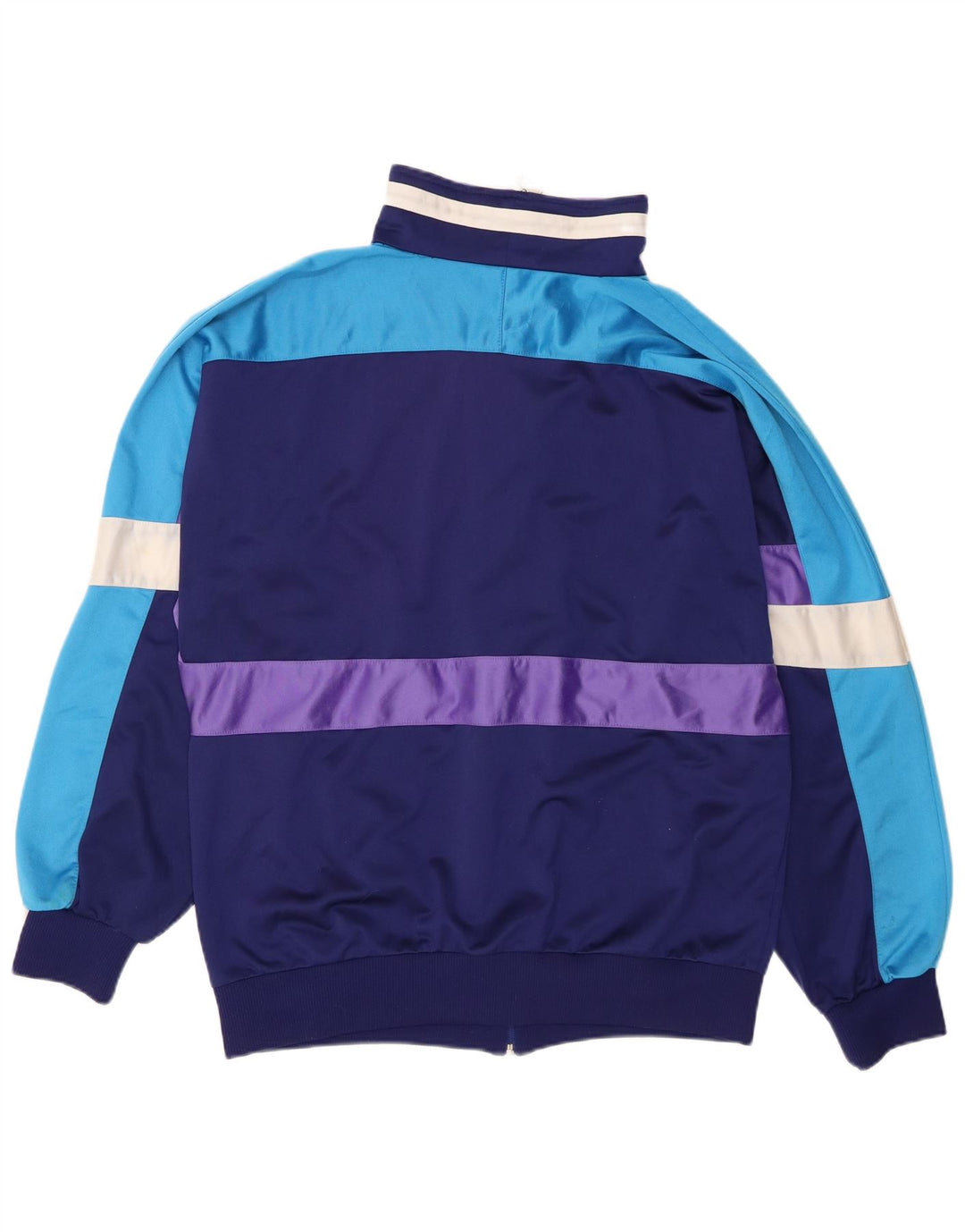 Мужской спортивный костюм с леопардовым принтом UK 46/48 XL, темно-синий, полиэстер с цветными блоками