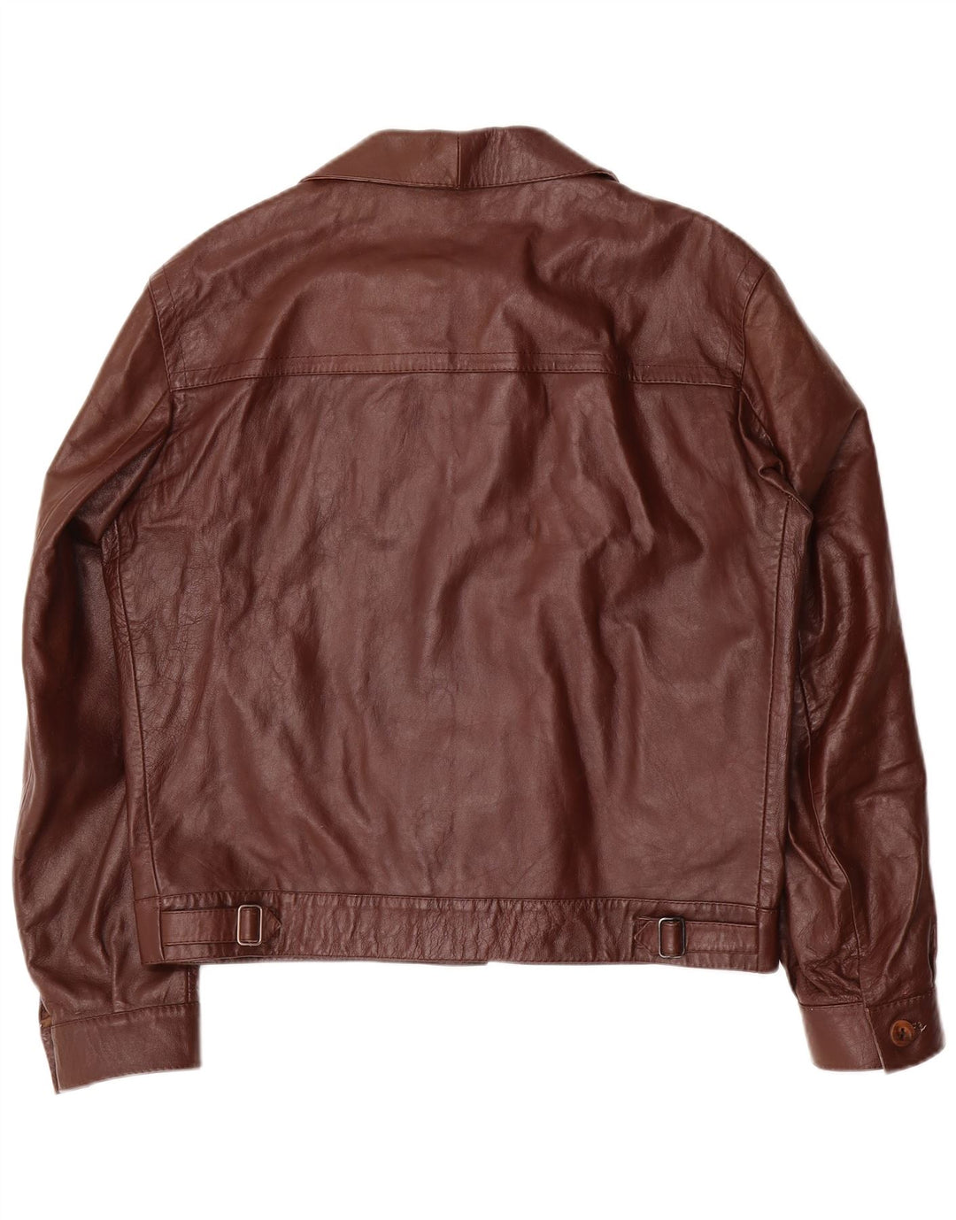 Мужская кожаная куртка VINTAGE UK 38 средний коричневый