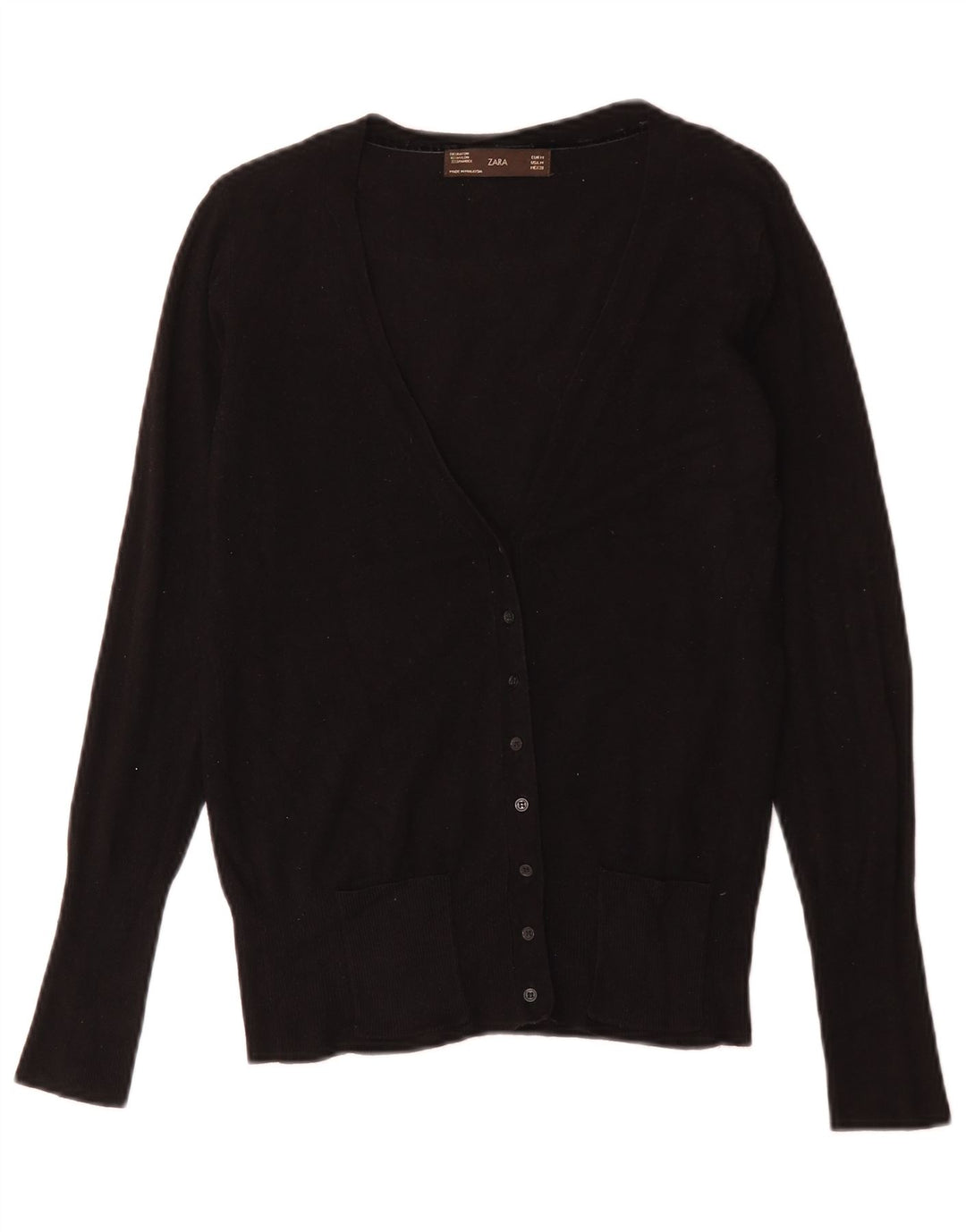 Женский кардиган Zara UK 12, средний черный