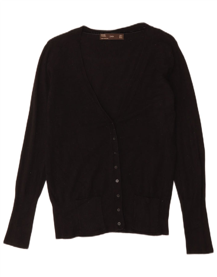 Женский кардиган Zara UK 12, средний черный