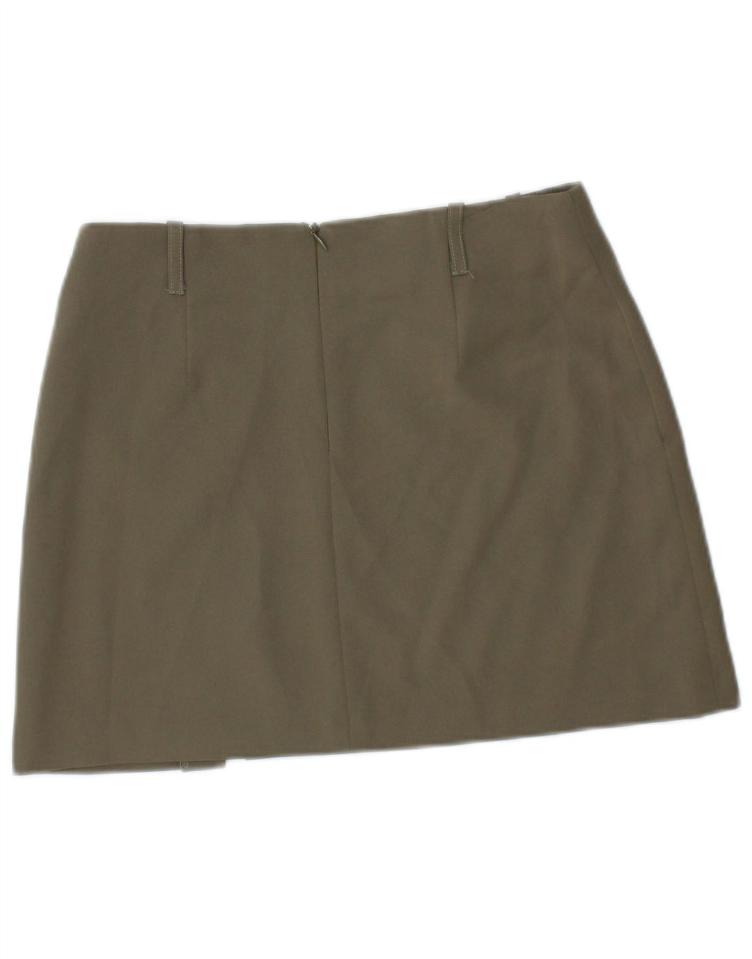 Женская мини-юбка VINTAGE с заниженной талией IT 40, маленькая W28, полиэстер цвета хаки