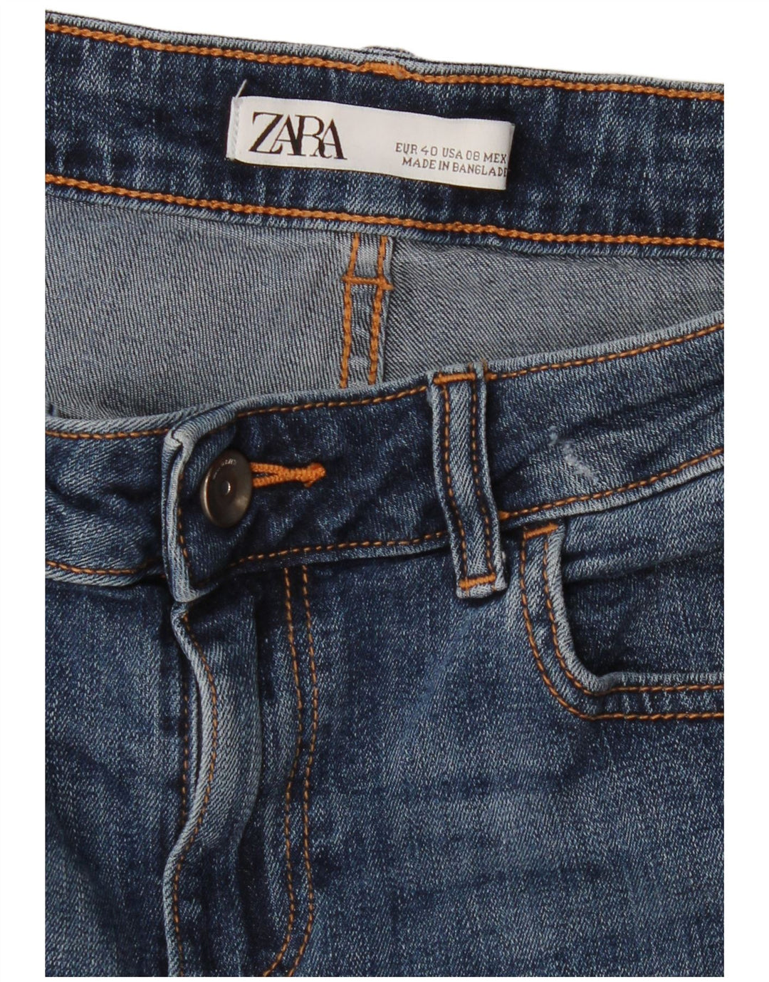 Женские джинсы скинни Zara EU 40 Medium W30 L27 Синие