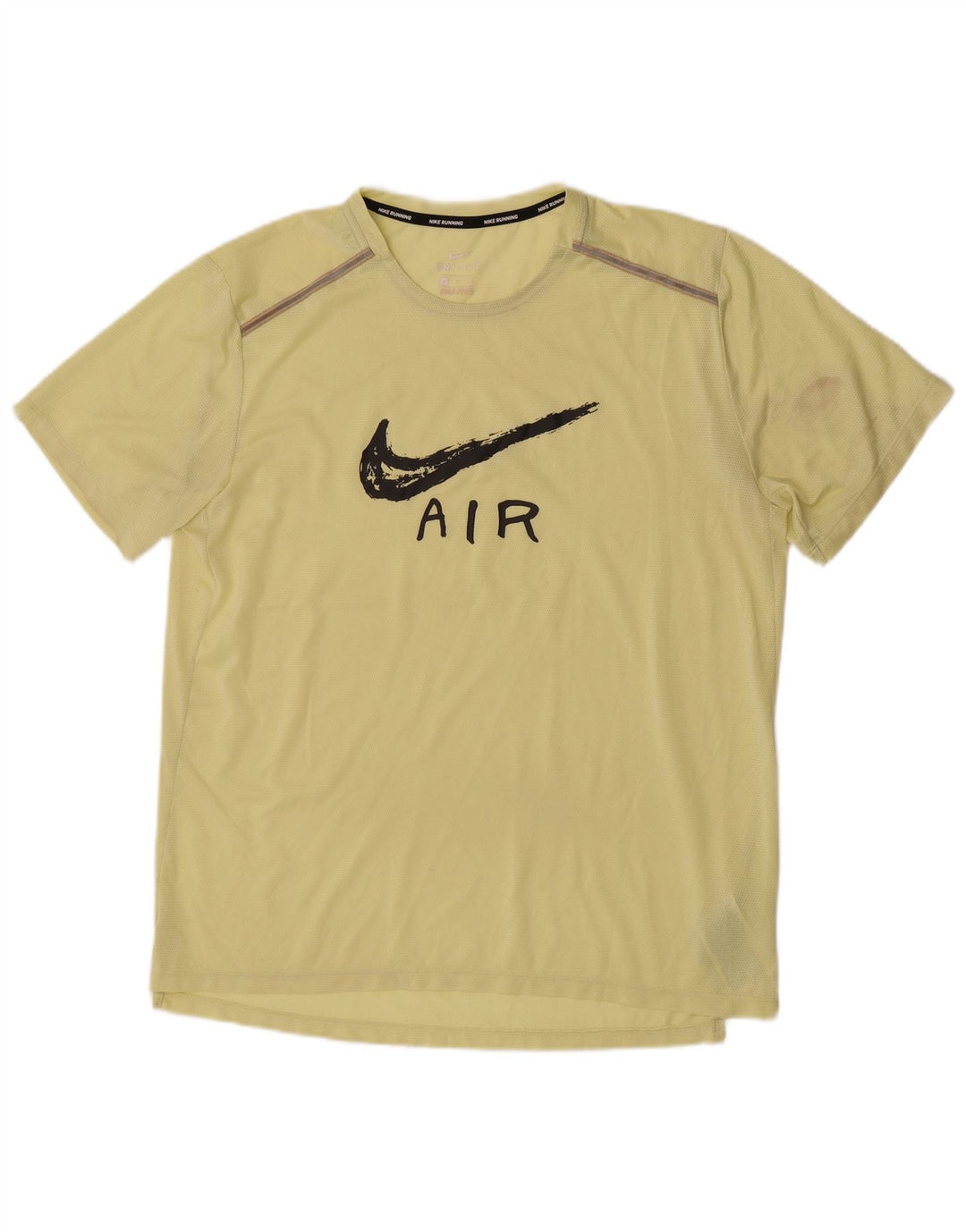 Мужская футболка Nike Dri Fit с графическим рисунком, большой желтый полиэстер
