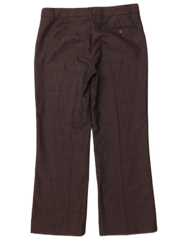 Женские прямые брюки чинос ZARA EU 40 Medium W30 L28 Серые с узором «в елочку»