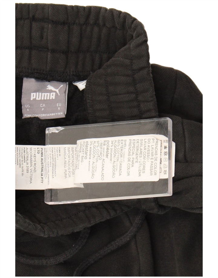 Мужские спортивные брюки PUMA, маленькие черные хлопковые брюки для бега