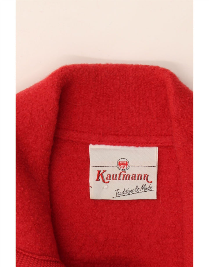 KAUFMANN Womens 3 Button Blazer Jacket IT 48 XL Red Wool Vintage Kaufmann and Second-Hand Kaufmann from Messina Hembry 