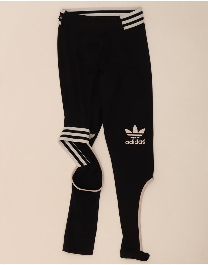 Женские леггинсы Adidas Rita Ora UK 8, маленькие черные, полиэстер с цветными блоками
