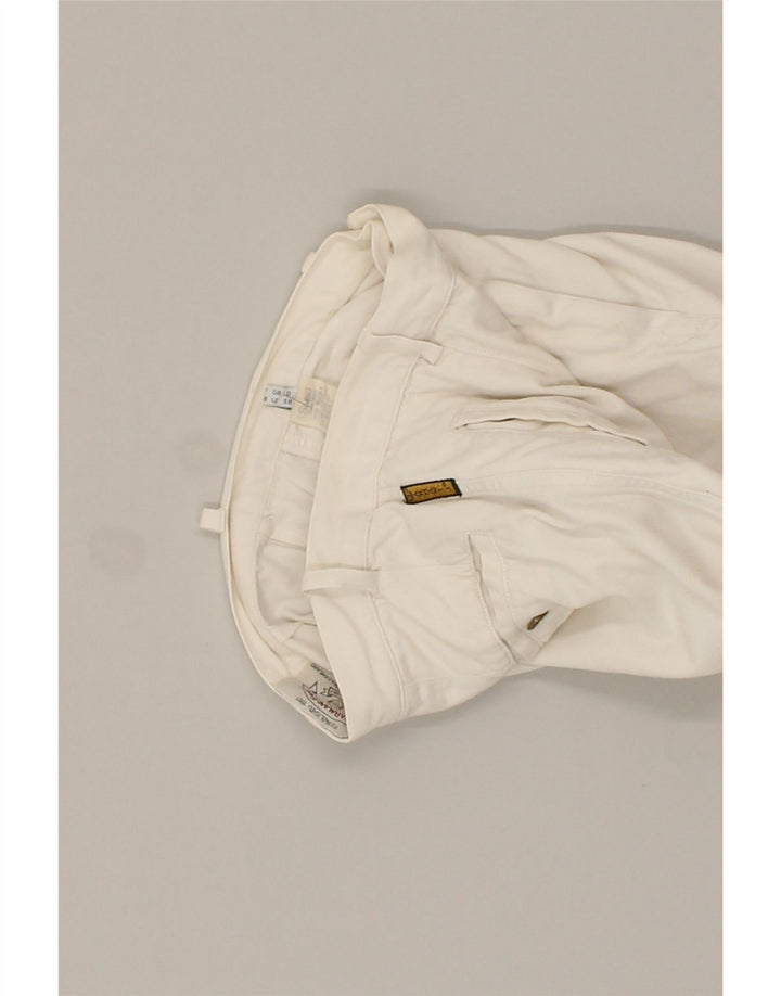 ARMANI JEANS Womens High Waist Casual Trousers UK 12 Medium W26 L30  White | Vintage Armani Jeans | Thrift | Second-Hand Armani Jeans | Used Clothing | Messina Hembry 