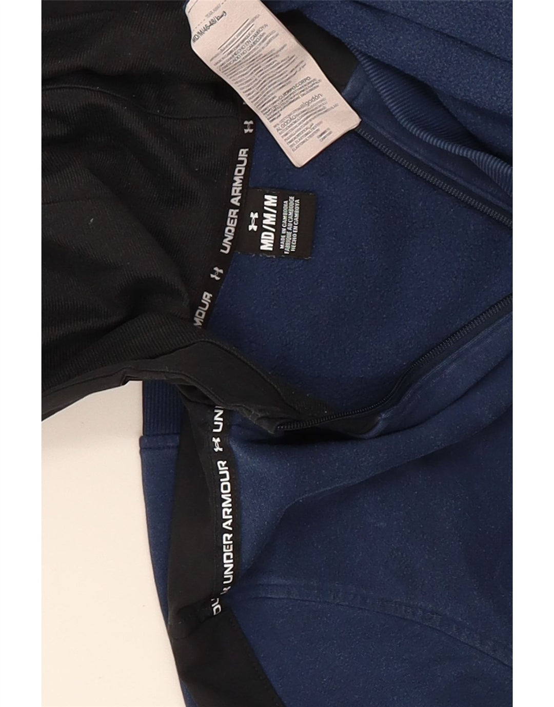 Мужской джемпер с капюшоном Under Armour, средний, темно-синий, цветных блоков