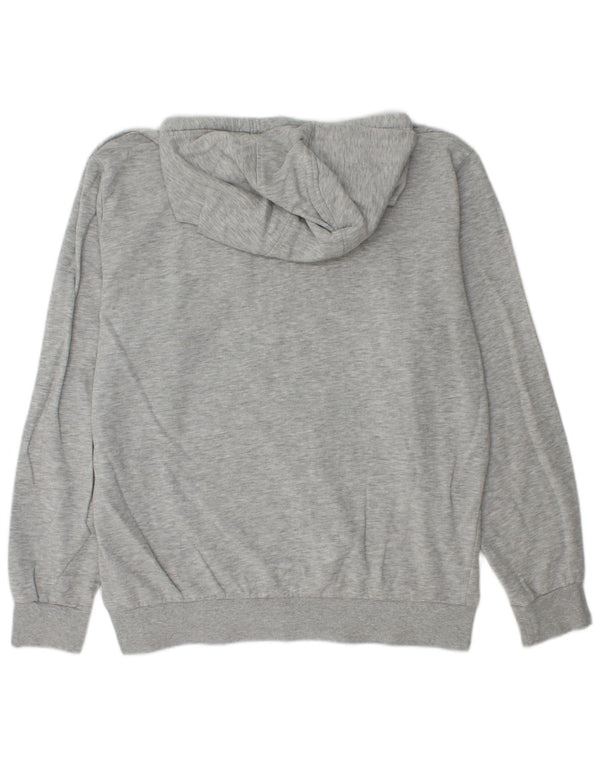 Мужской джемпер с капюшоном Kappa, большой серый хлопок с крапинками