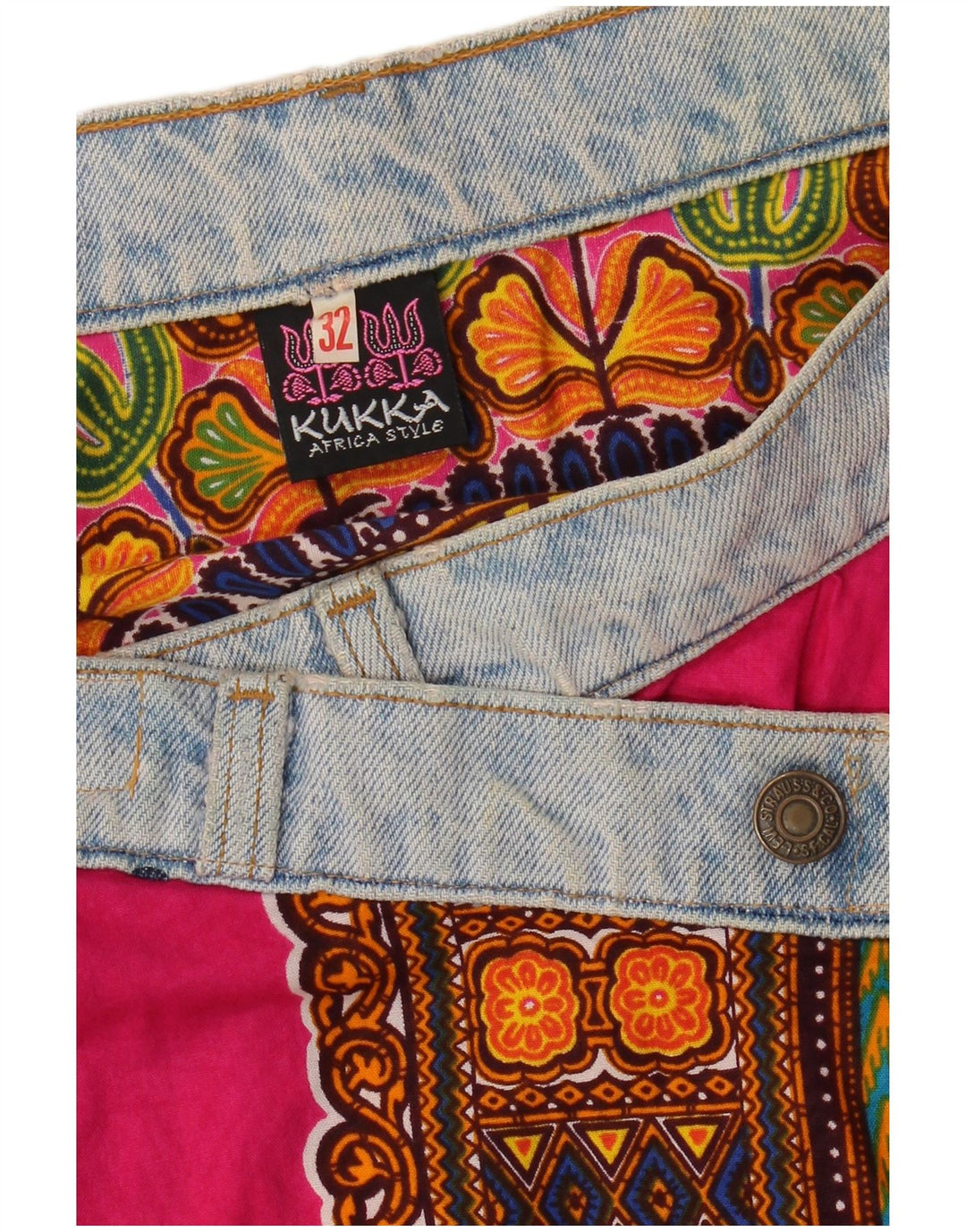 Женская асимметричная юбка с запахом Levi's W32, большая розовая хлопковая юбка с геометрическим рисунком