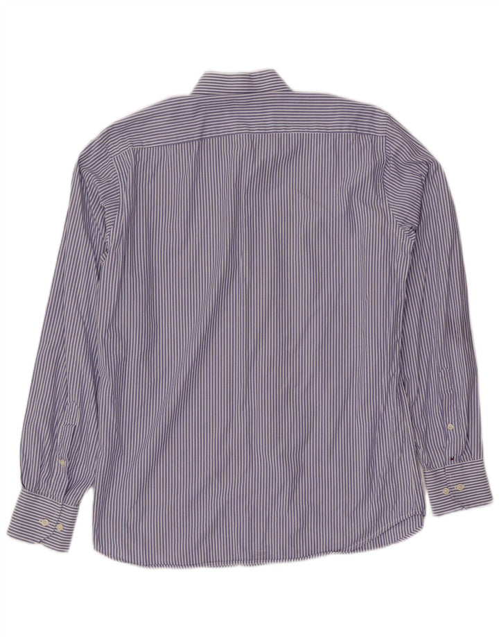 Мужская рубашка TOMMY HILFIGER, размер 14 1/2 37, маленькая синяя хлопковая полоска