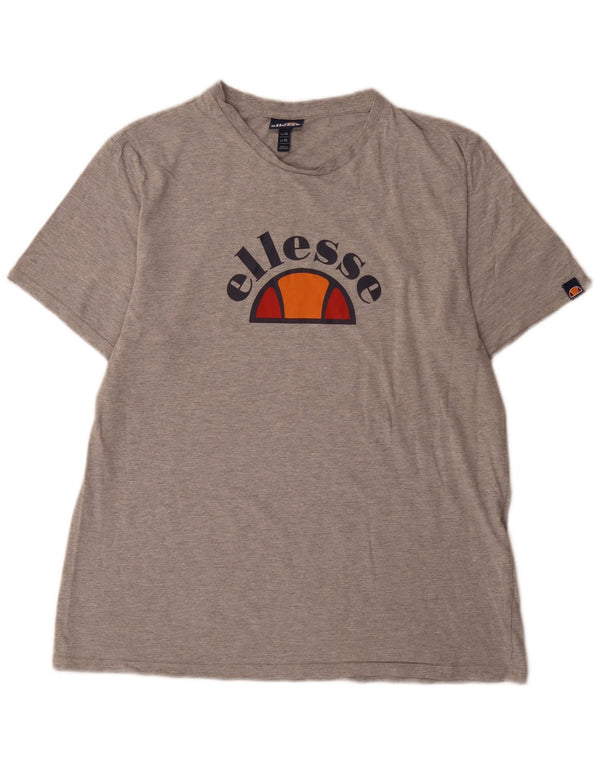 Ellesse Мужская футболка с рисунком Top XL Серый хлопок в крапинку