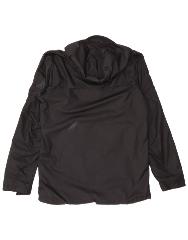 Мужская дождевик с капюшоном Nike Dri Fit UK 38, средний черный, полиэстер