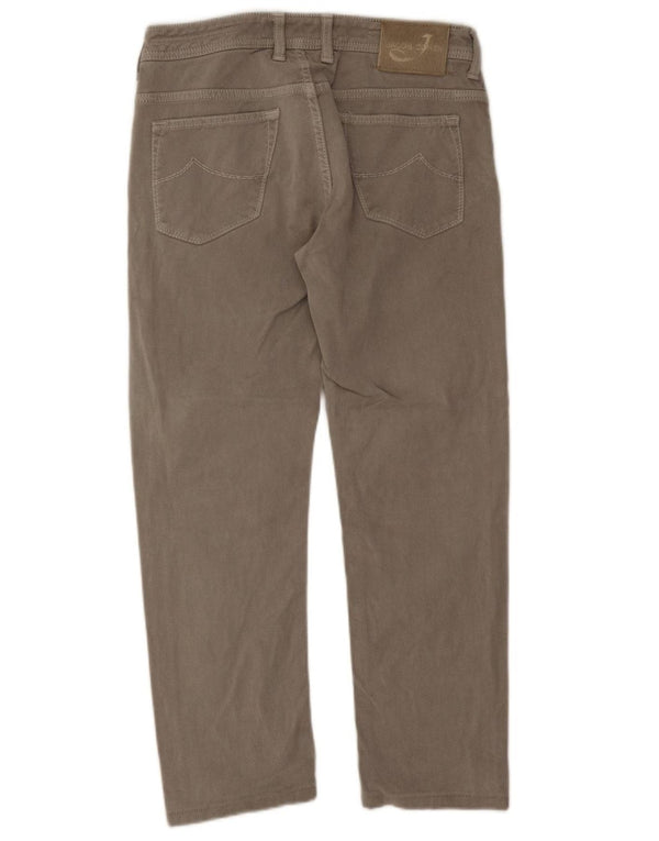 Джейкоб Коэн Мужские обычные прямые джинсы W32 L26 Серый хлопок