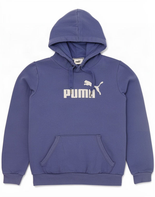 Женский джемпер с капюшоном Puma UK 8, маленький синий, хлопок