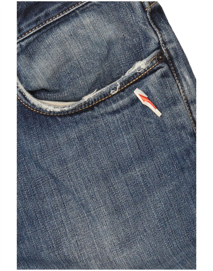Мужские прямые джинсы Massimo Dutti EU 42, большие W32 L30, синий хлопок
