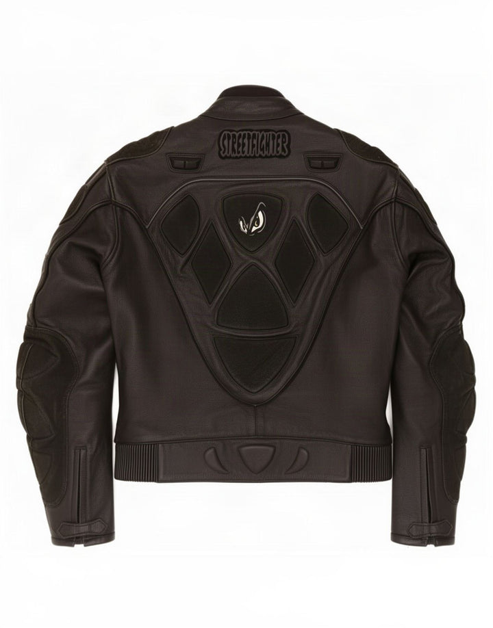 Мужская кожаная куртка Streetfighter IT 48 Medium Black