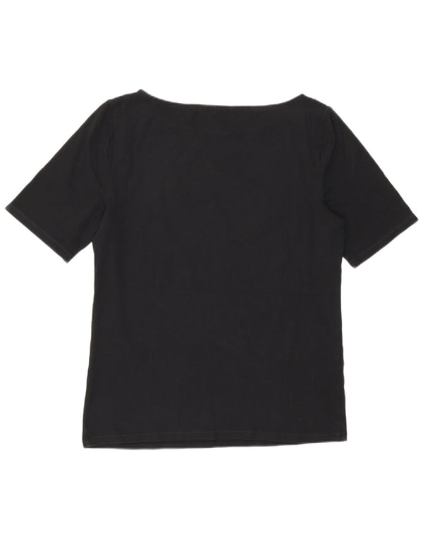 Женская футболка Ralph Lauren Top UK 14, большая черная