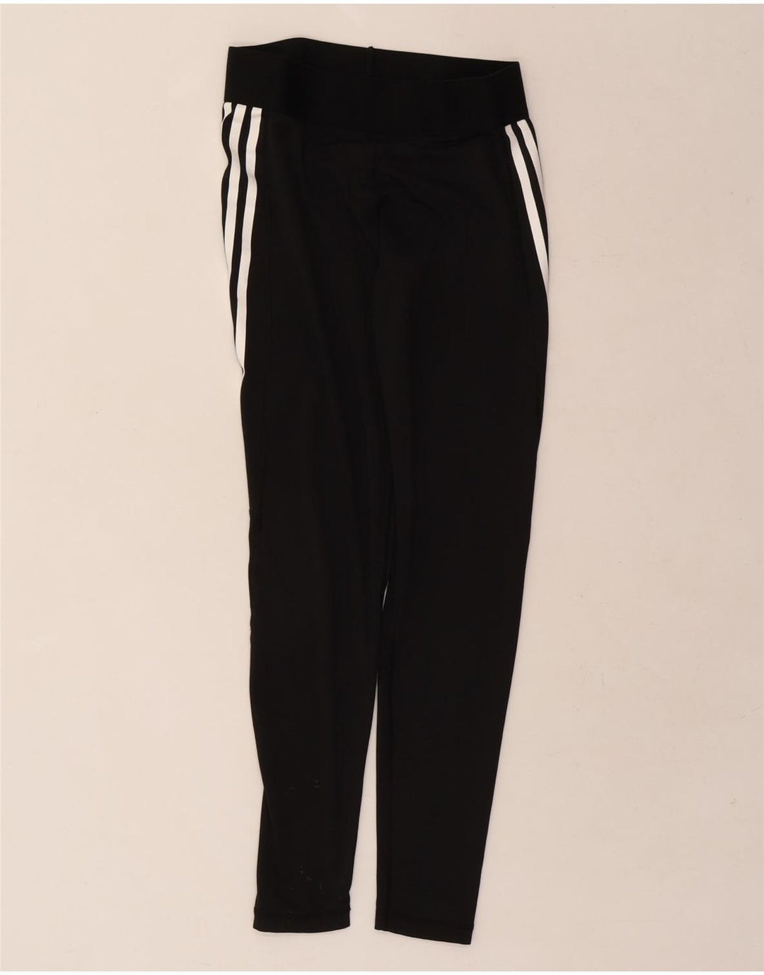 ADIDAS Womens Aeroready Leggings UK 12/14 Medium  Black Vintage Adidas and Second-Hand Adidas from Messina Hembry 