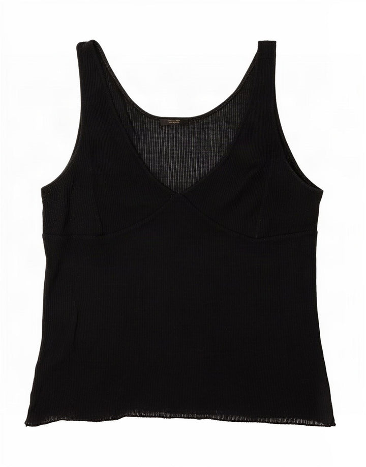 Женский прозрачный жилет Massimo Dutti UK 18 XL, черный