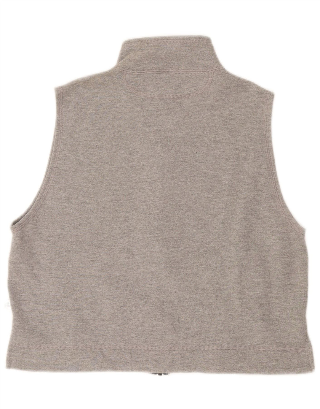 RUSSELL ATHLETIC Womens Sleeveless Tracksuit Top Jacket UK 16 Large Grey